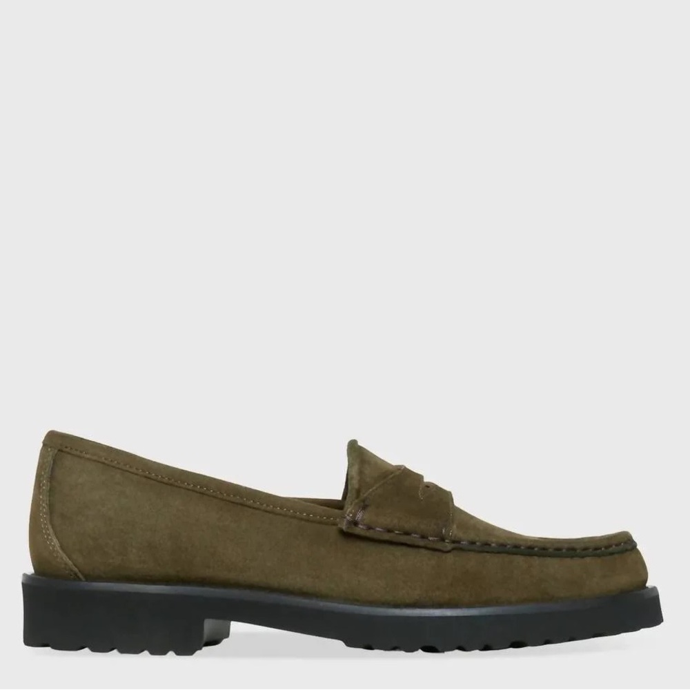 Ann Mashburn Dark Olive Green Women's Loafers